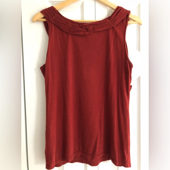 Anthropologie - Deletta tank top / sleeveless blouse in deep wine red - Picture 2 of 4